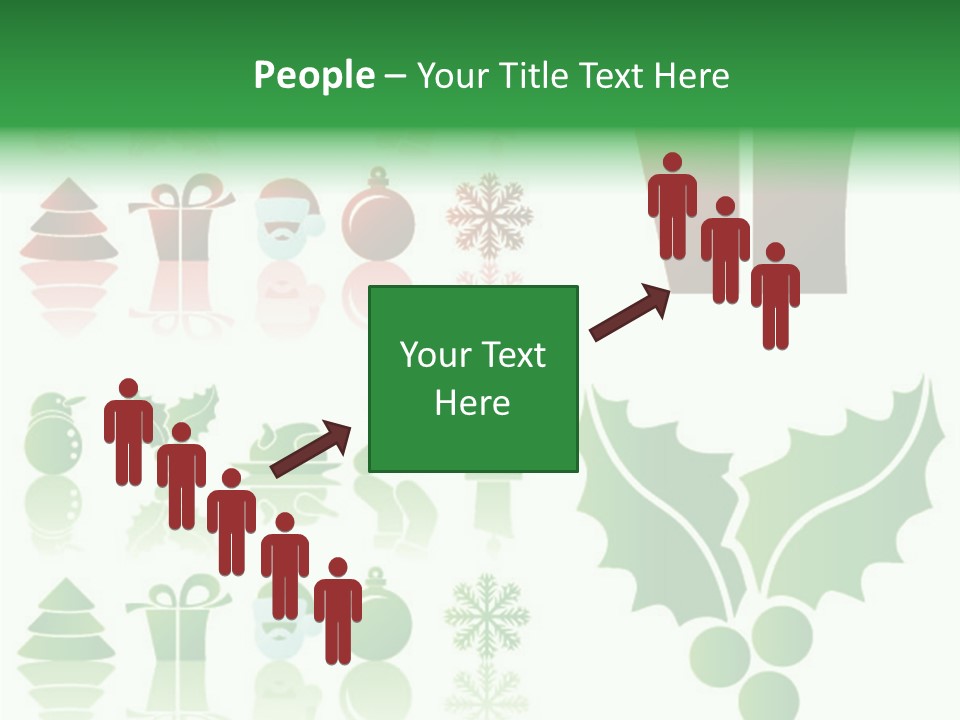 Present Symbol Snowman PowerPoint Template