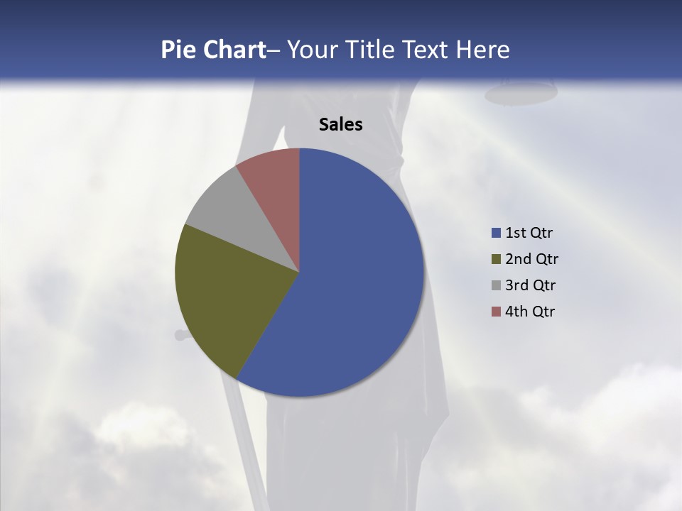 Statue Lady Sky PowerPoint Template