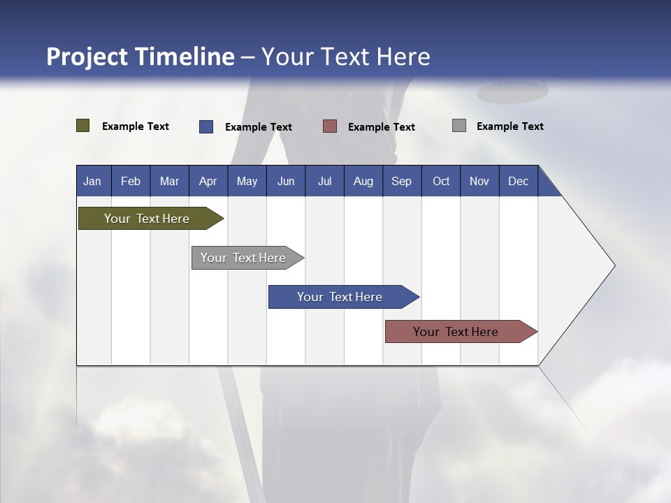 Statue Lady Sky PowerPoint Template