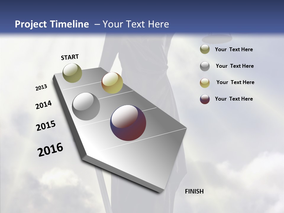 Statue Lady Sky PowerPoint Template