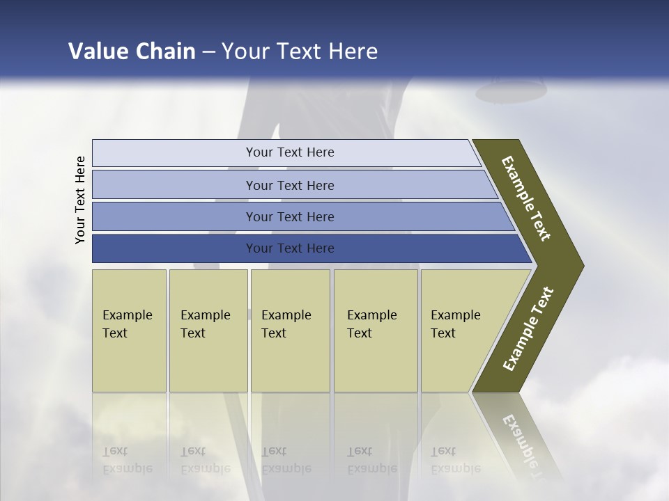 Statue Lady Sky PowerPoint Template