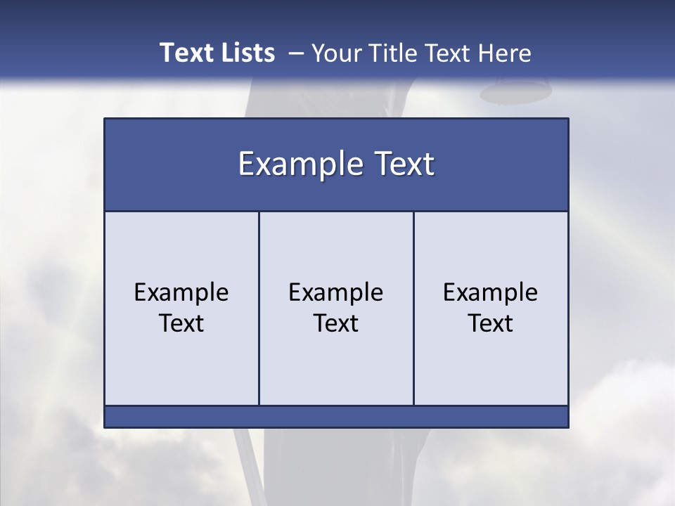 Statue Lady Sky PowerPoint Template