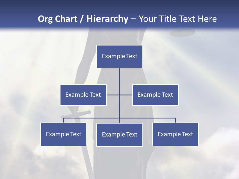 Statue Lady Sky PowerPoint Template