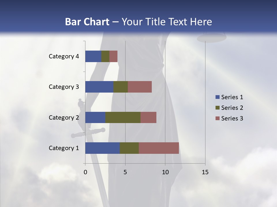 Statue Lady Sky PowerPoint Template