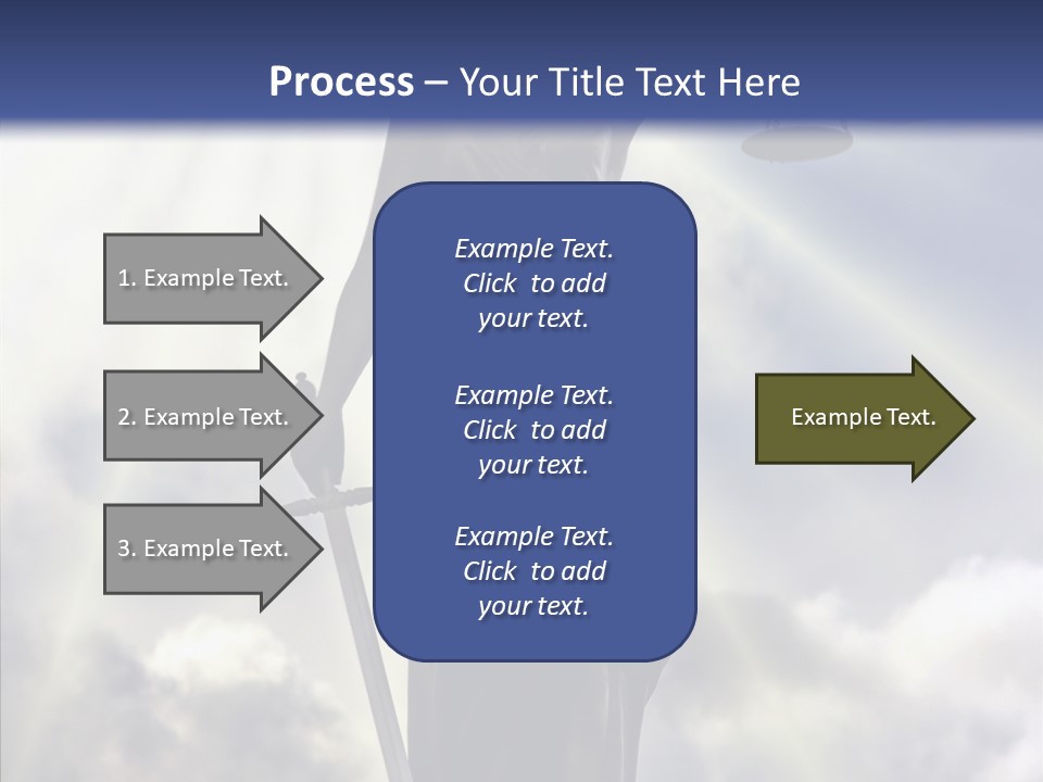 Statue Lady Sky PowerPoint Template