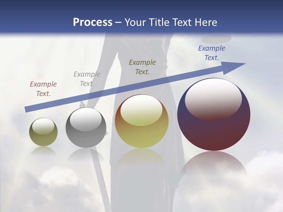 Statue Lady Sky PowerPoint Template