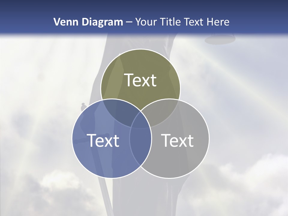 Statue Lady Sky PowerPoint Template