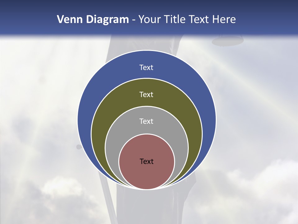 Statue Lady Sky PowerPoint Template