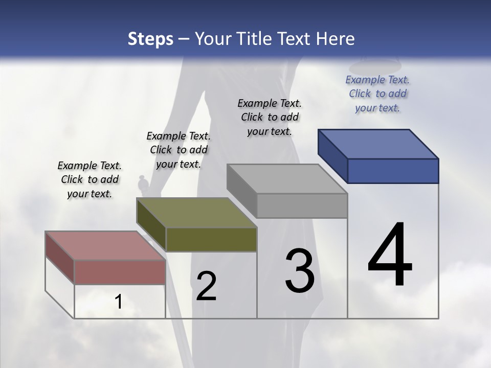 Statue Lady Sky PowerPoint Template