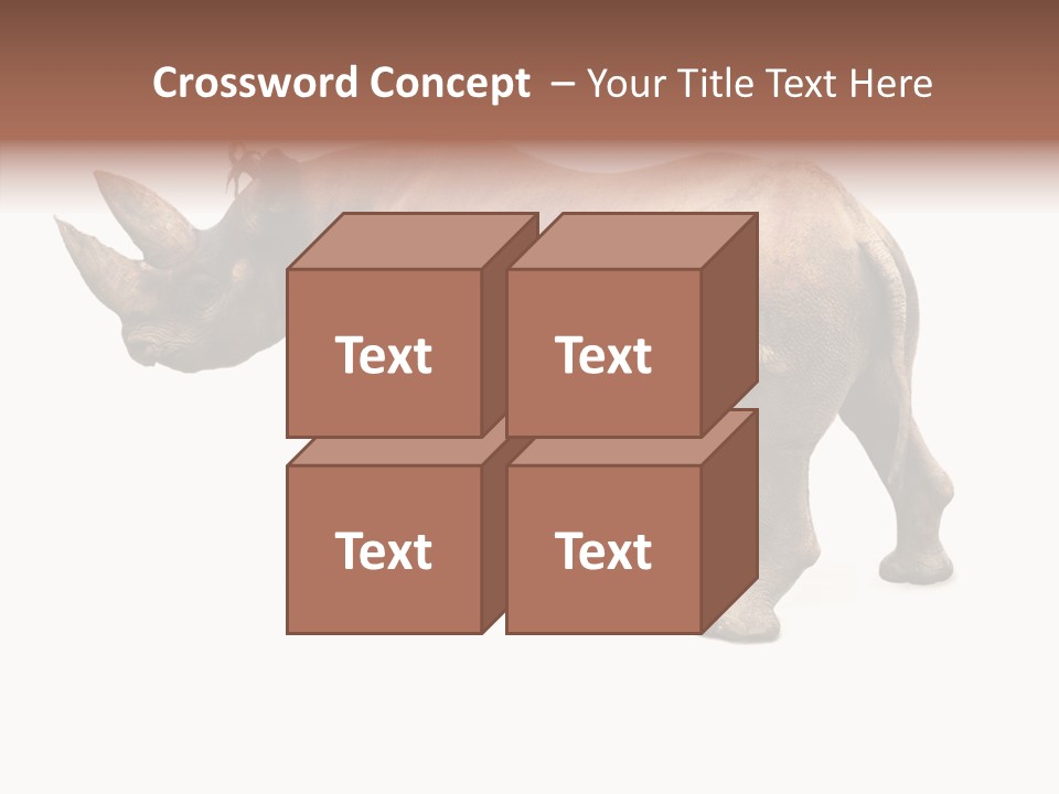 Wild Mammal Diceros PowerPoint Template