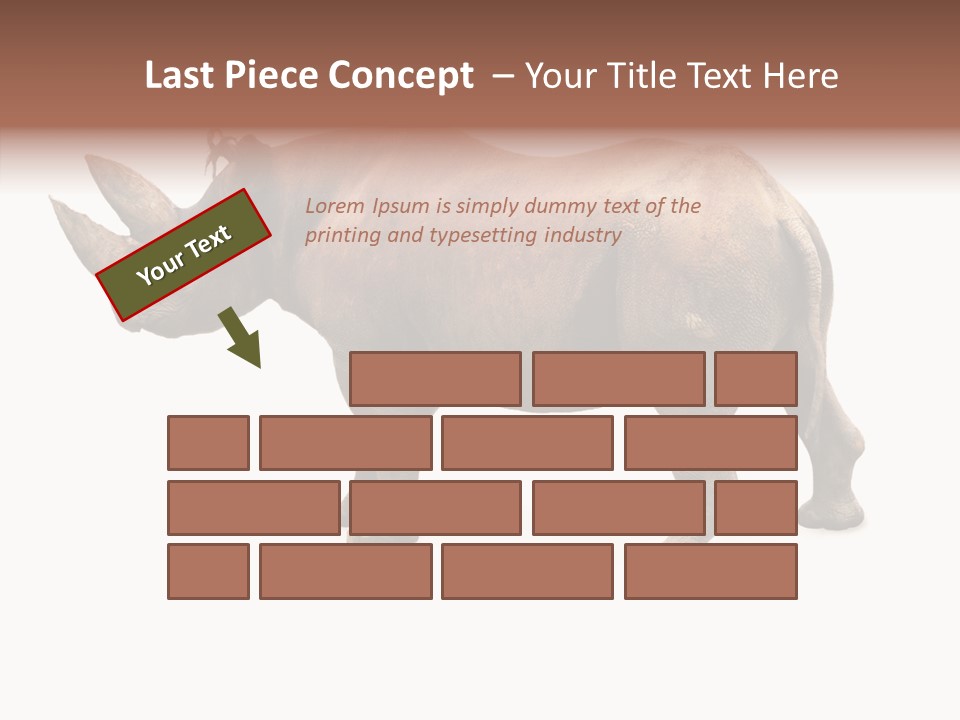 Wild Mammal Diceros PowerPoint Template