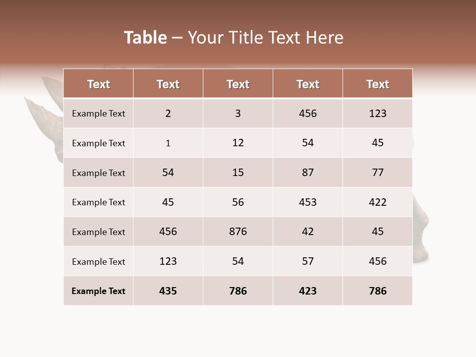 Wild Mammal Diceros PowerPoint Template