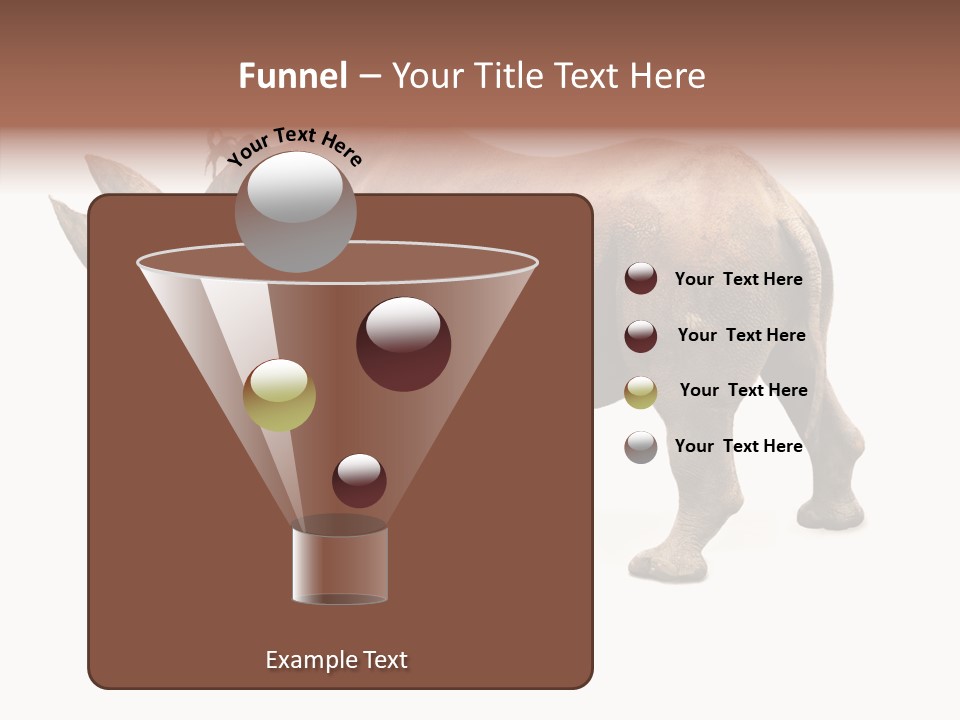 Wild Mammal Diceros PowerPoint Template