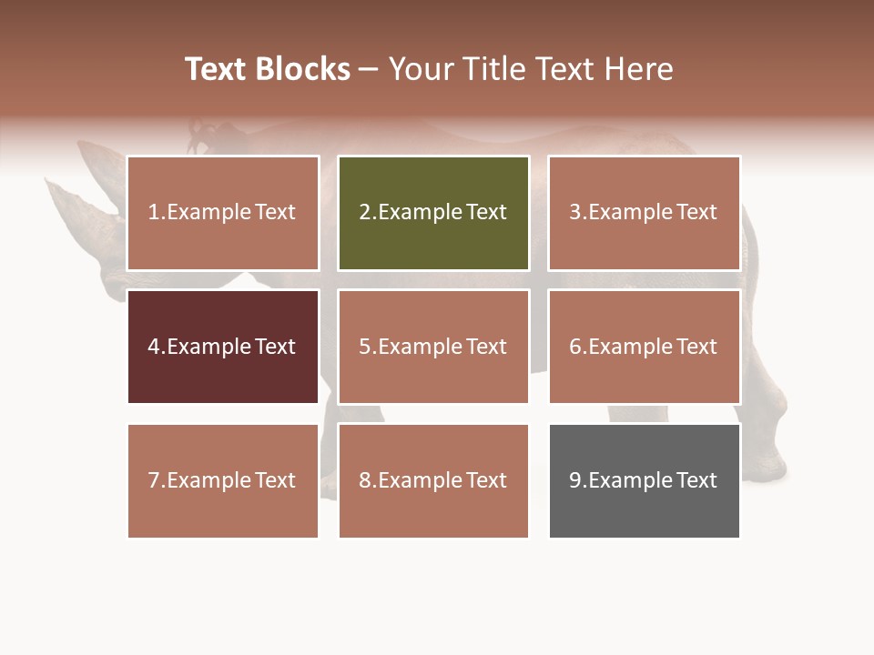 Wild Mammal Diceros PowerPoint Template