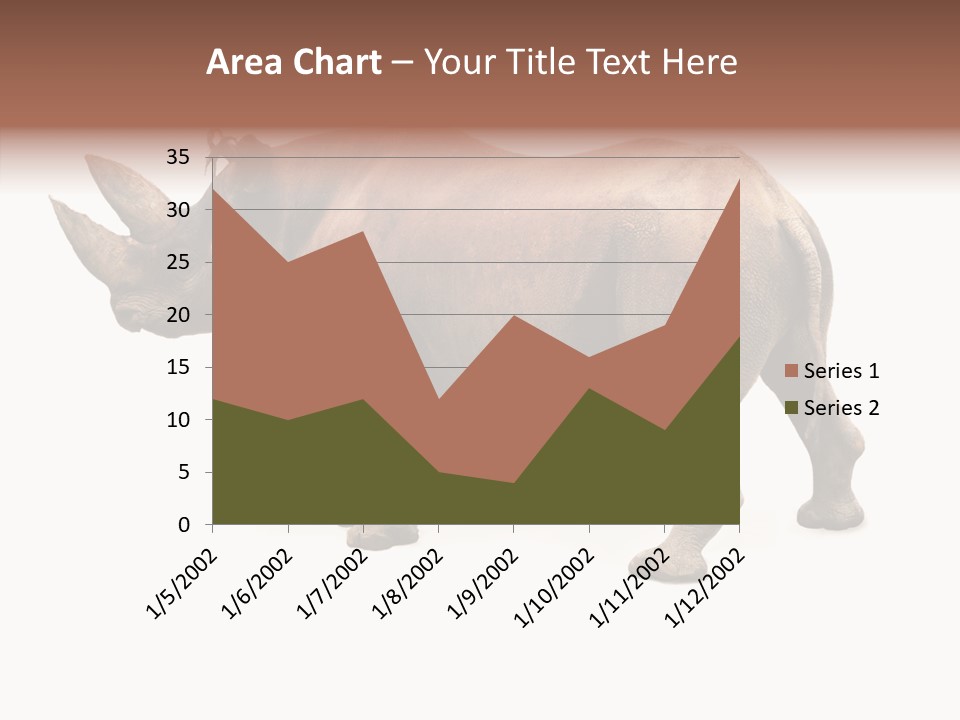 Wild Mammal Diceros PowerPoint Template