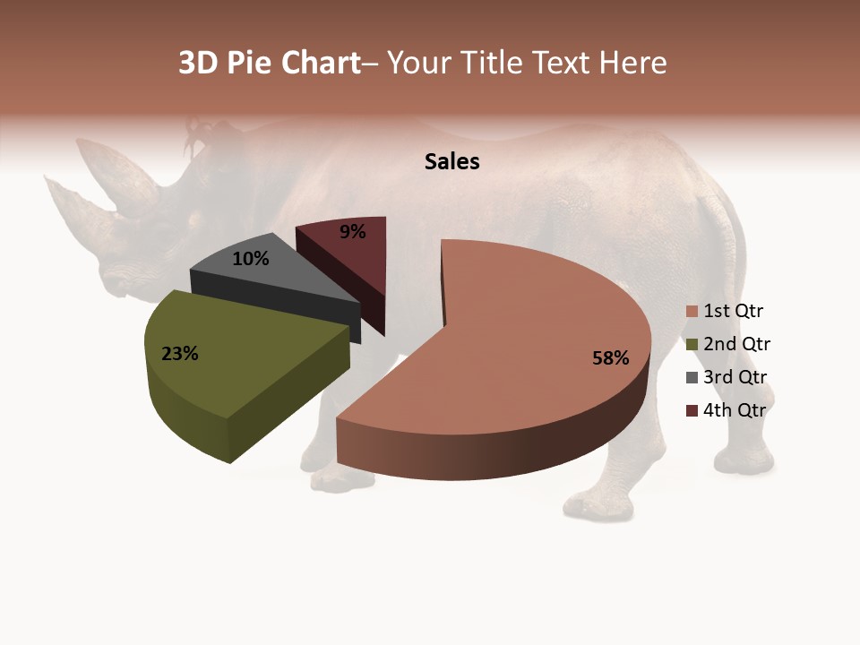 Wild Mammal Diceros PowerPoint Template