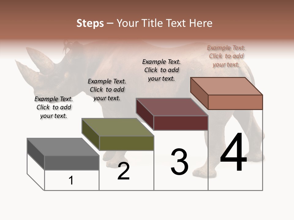 Wild Mammal Diceros PowerPoint Template