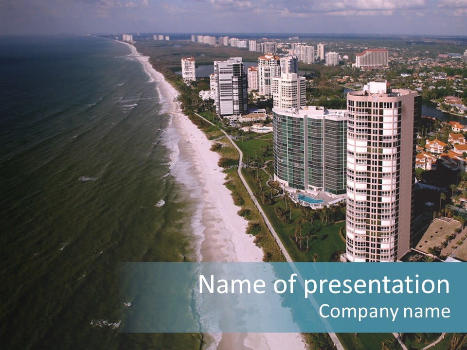 Naples Aerial Residential PowerPoint Template