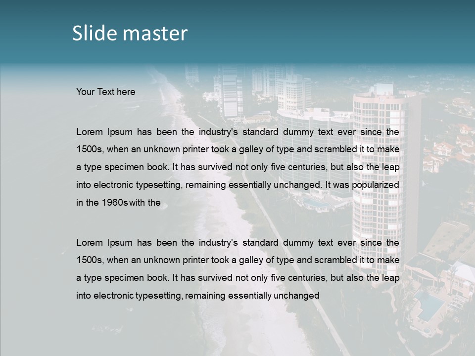 Naples Aerial Residential PowerPoint Template