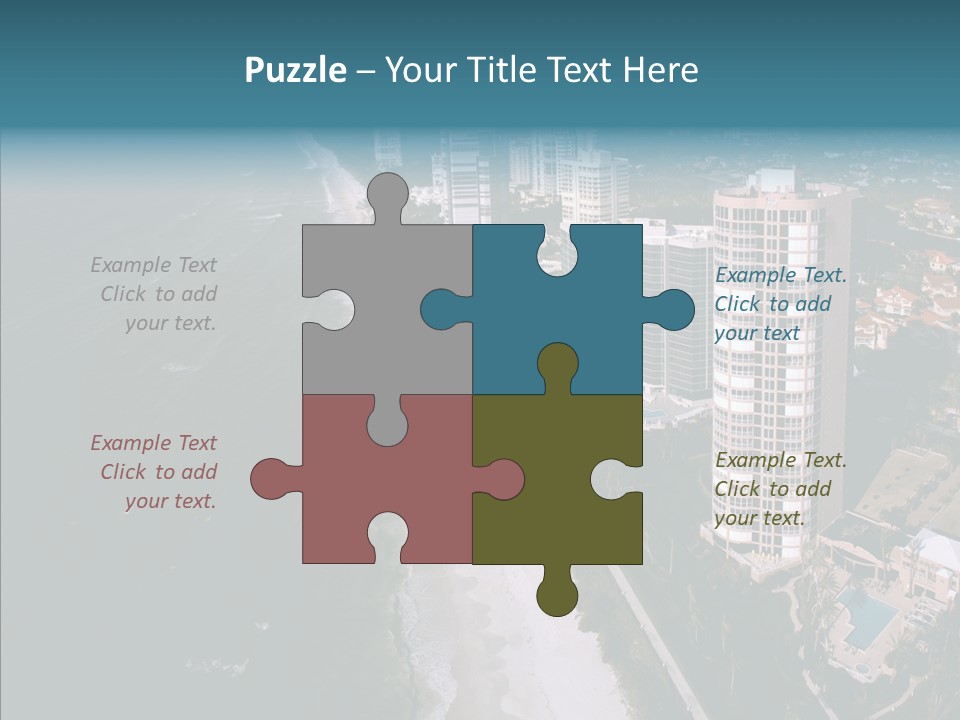 Naples Aerial Residential PowerPoint Template