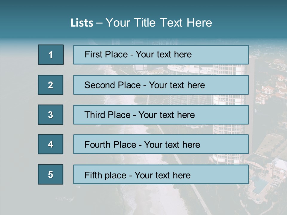 Naples Aerial Residential PowerPoint Template