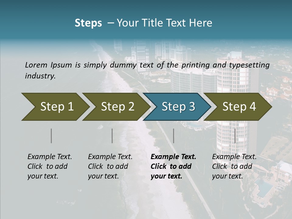 Naples Aerial Residential PowerPoint Template