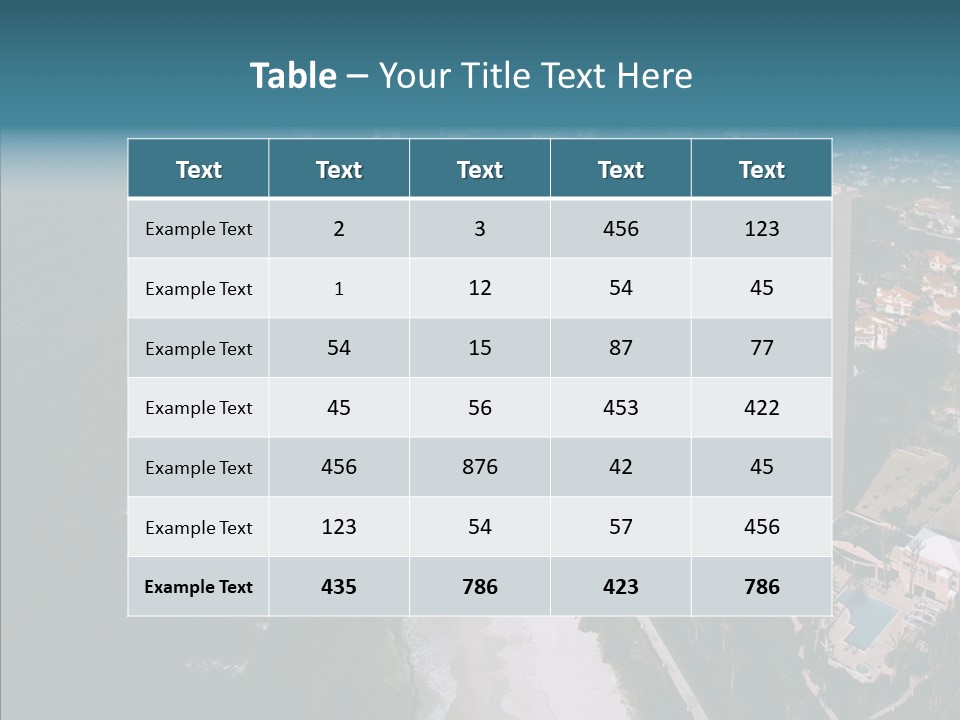 Naples Aerial Residential PowerPoint Template