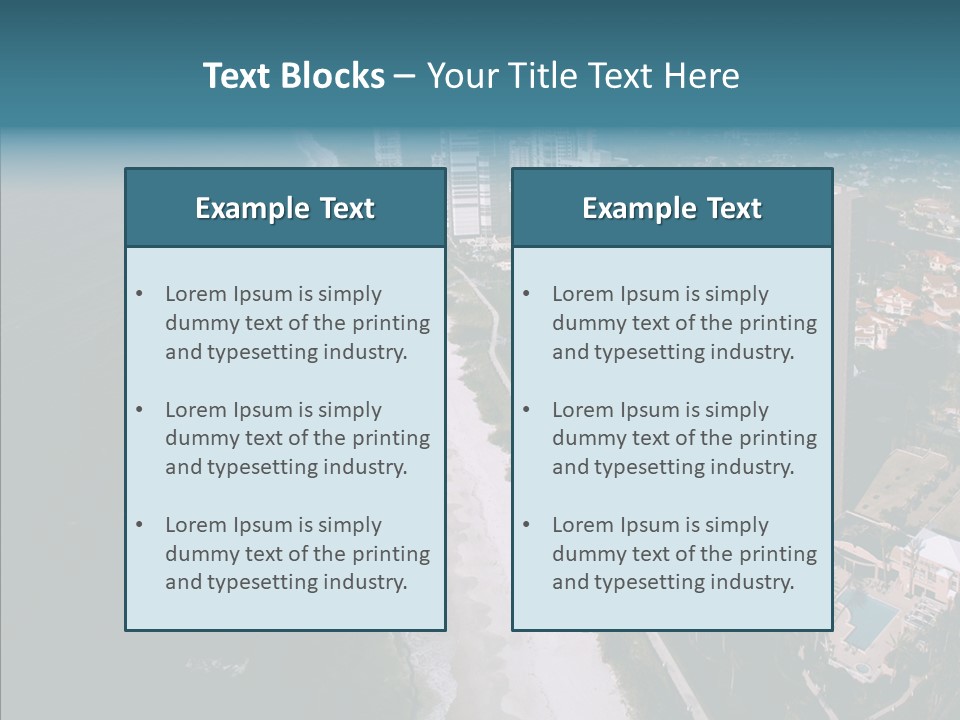 Naples Aerial Residential PowerPoint Template