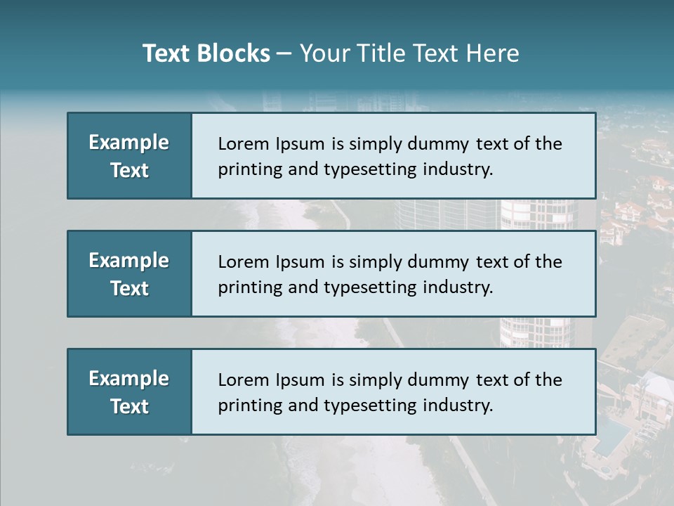 Naples Aerial Residential PowerPoint Template