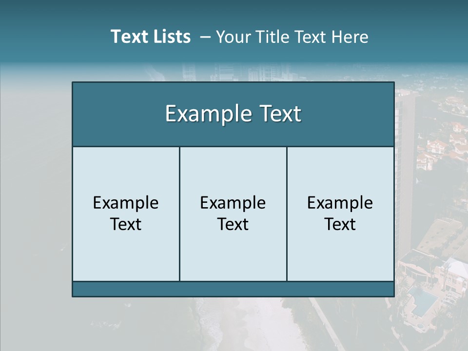 Naples Aerial Residential PowerPoint Template