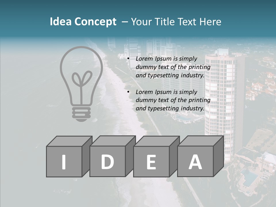 Naples Aerial Residential PowerPoint Template