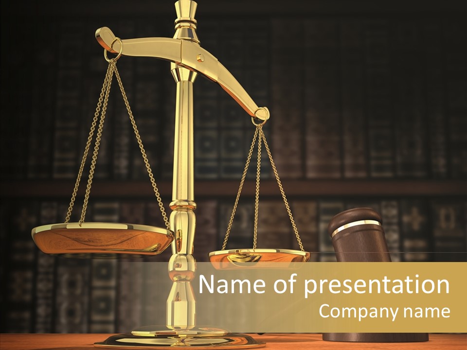 Crime Criminal Authority PowerPoint Template