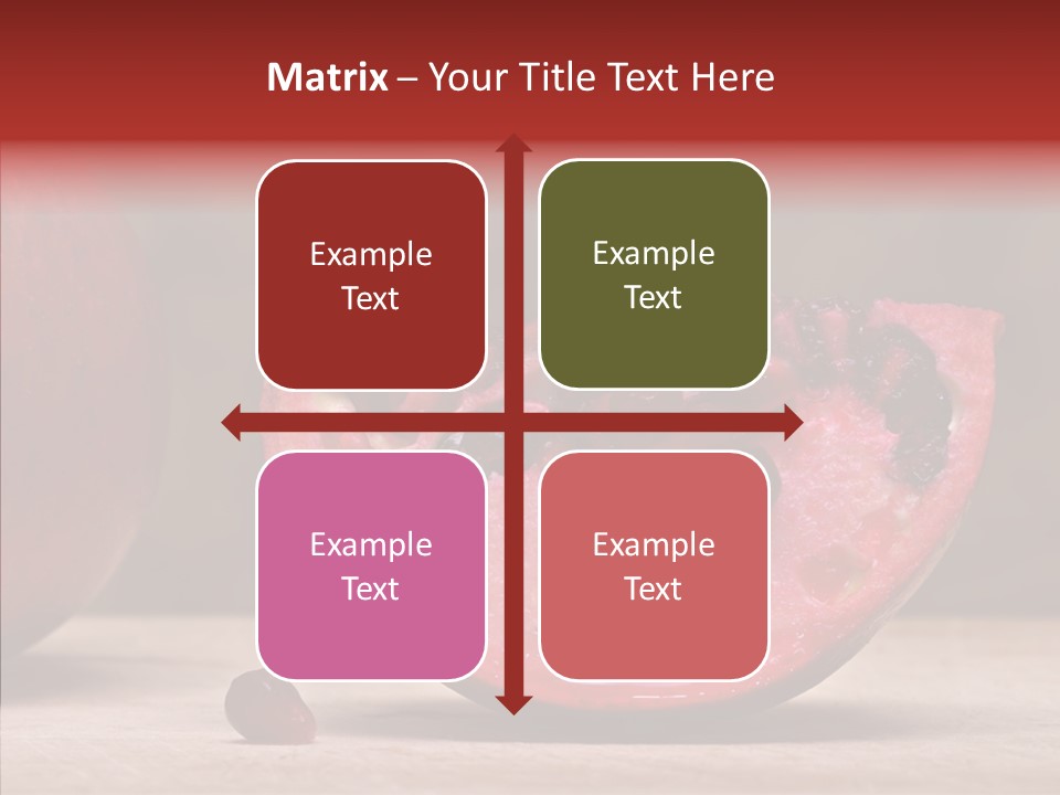 Slice Healthy Pink PowerPoint Template