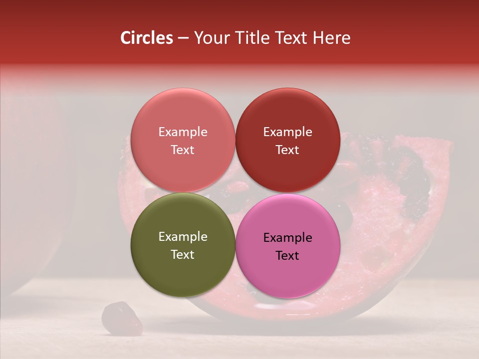 Slice Healthy Pink PowerPoint Template