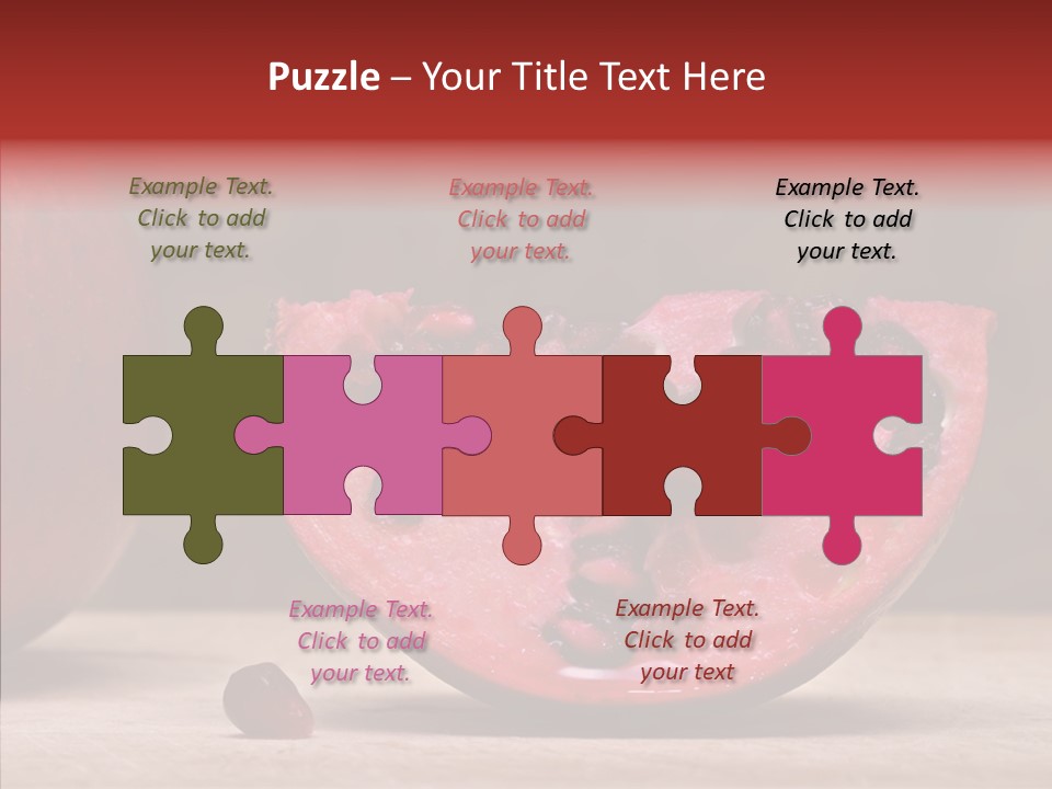 Slice Healthy Pink PowerPoint Template