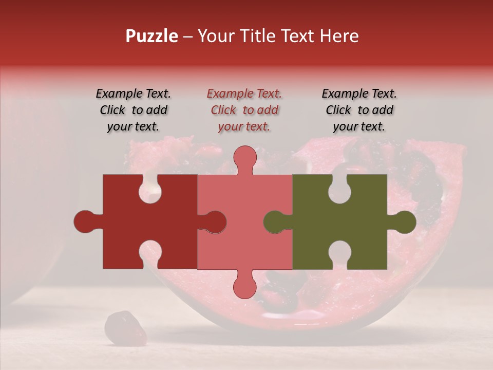 Slice Healthy Pink PowerPoint Template