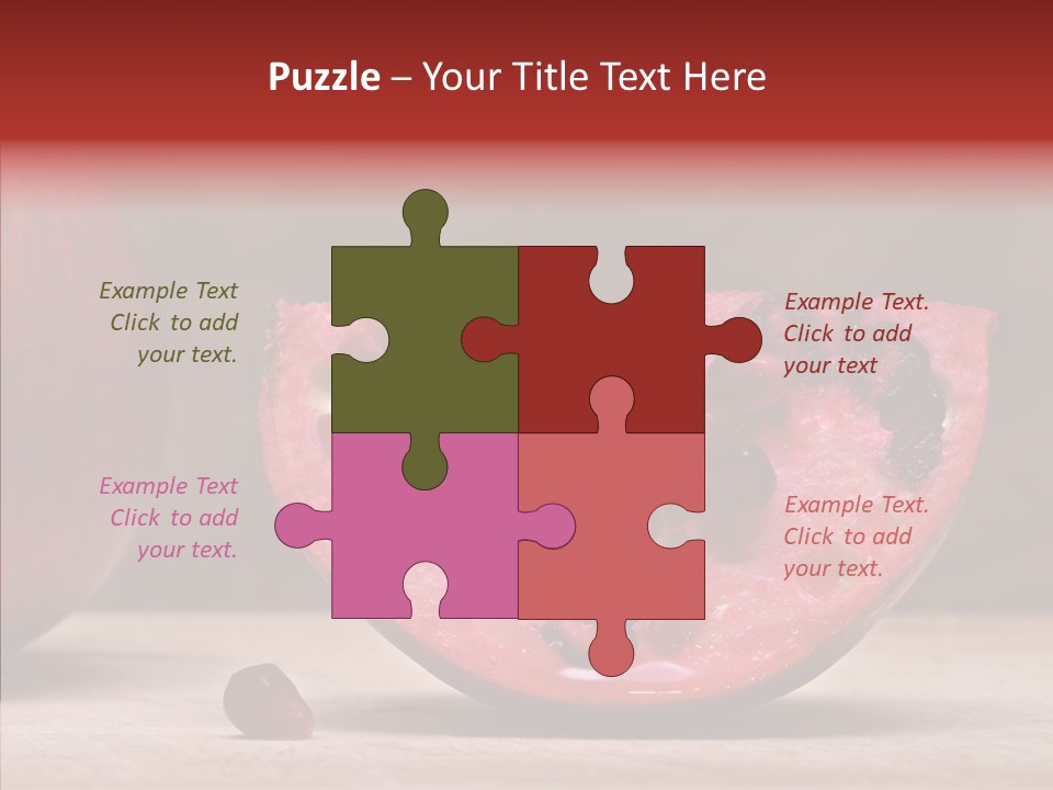 Slice Healthy Pink PowerPoint Template