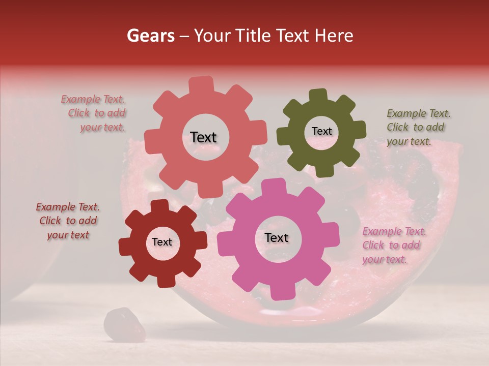 Slice Healthy Pink PowerPoint Template