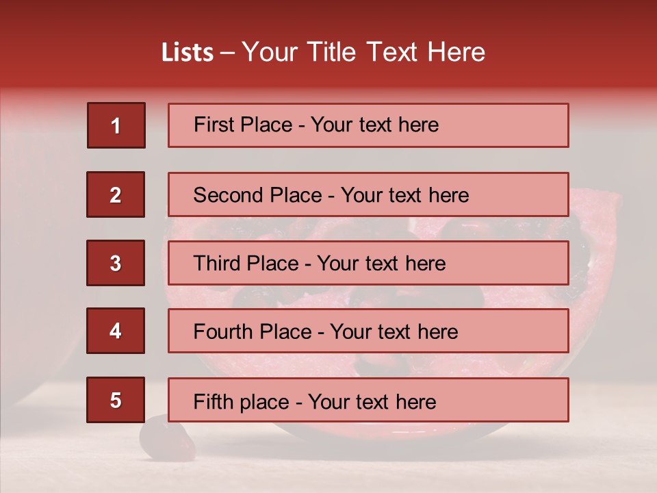 Slice Healthy Pink PowerPoint Template