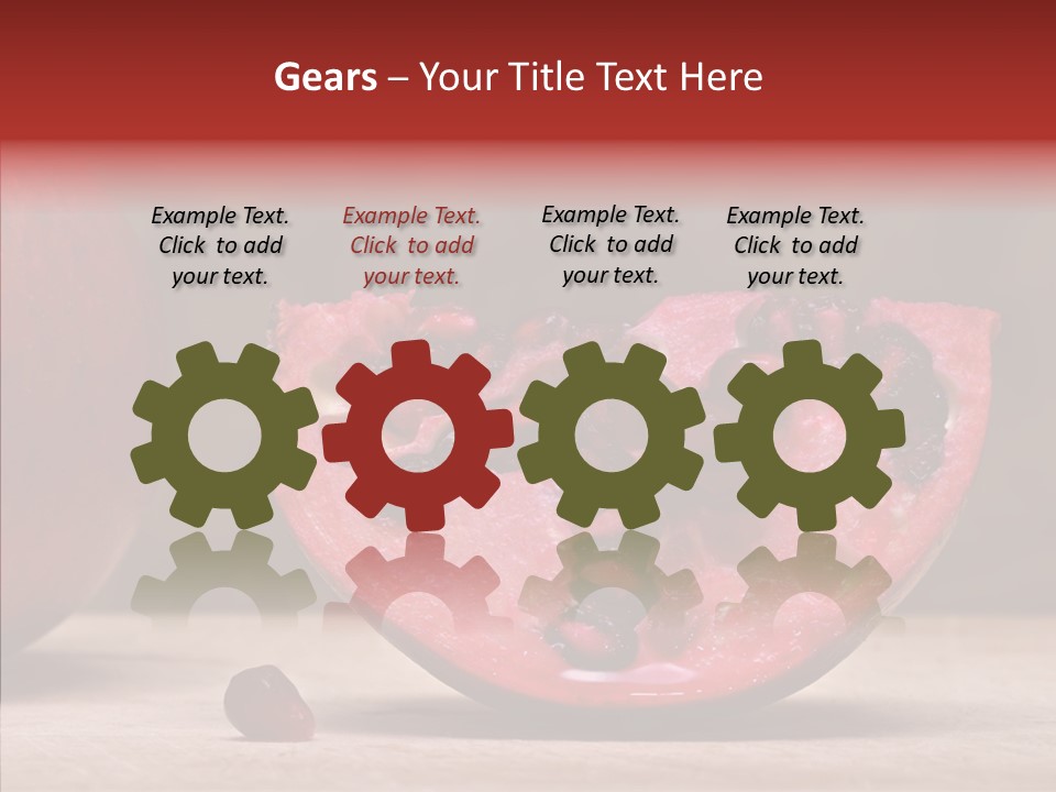 Slice Healthy Pink PowerPoint Template