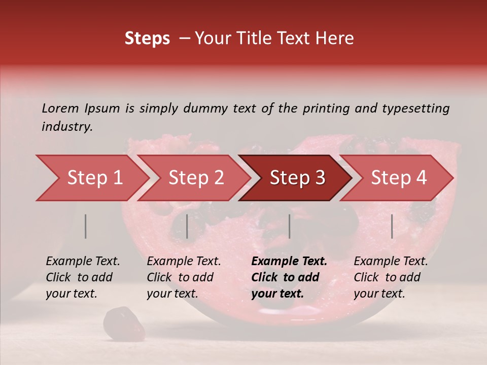 Slice Healthy Pink PowerPoint Template