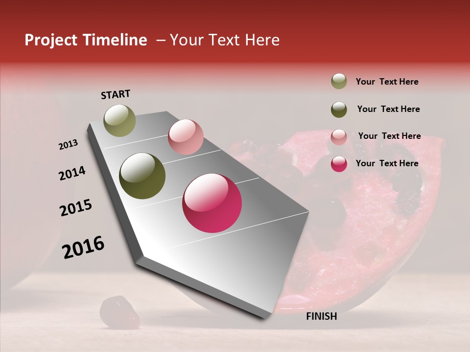Slice Healthy Pink PowerPoint Template