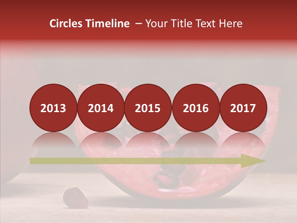 Slice Healthy Pink PowerPoint Template