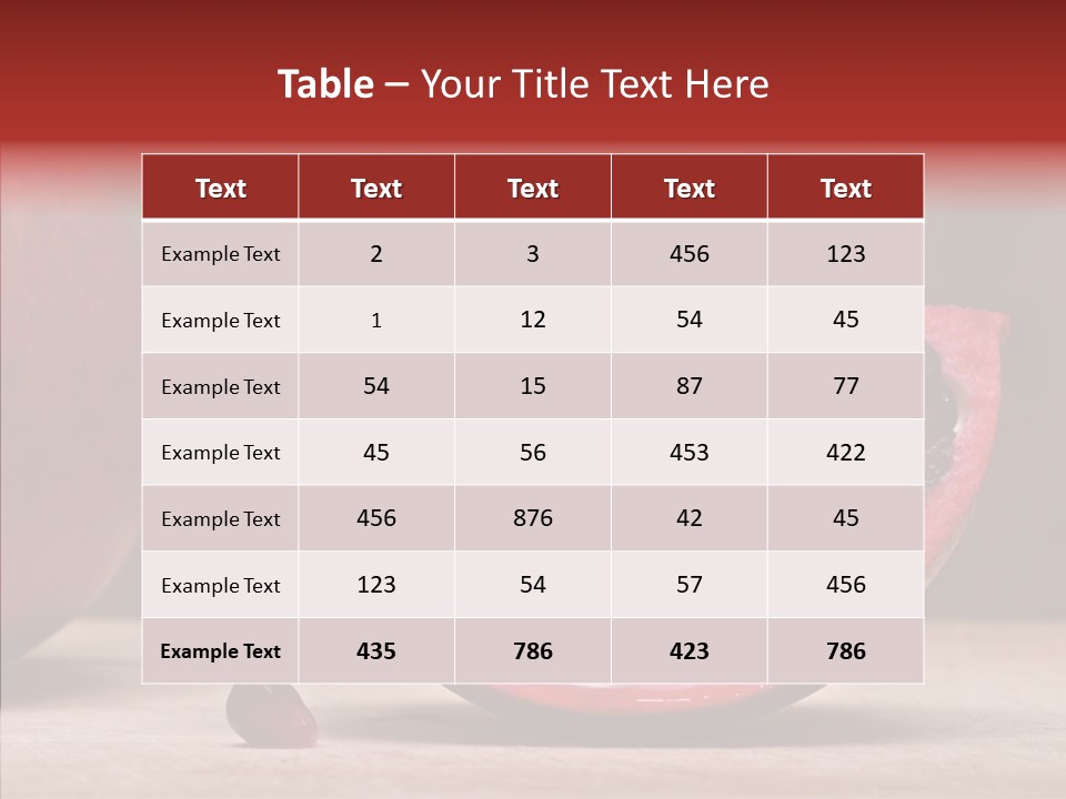 Slice Healthy Pink PowerPoint Template