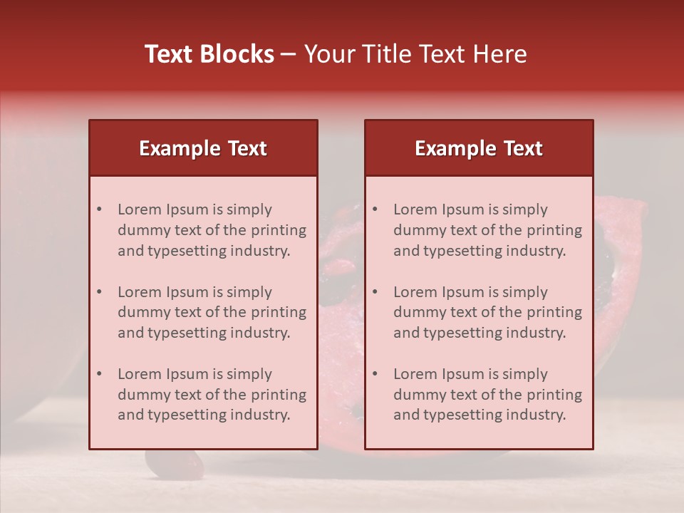 Slice Healthy Pink PowerPoint Template