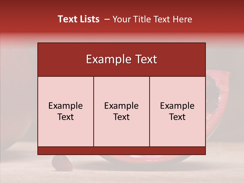 Slice Healthy Pink PowerPoint Template