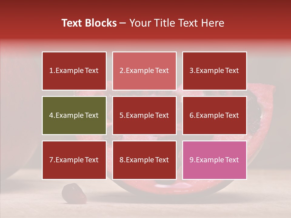 Slice Healthy Pink PowerPoint Template