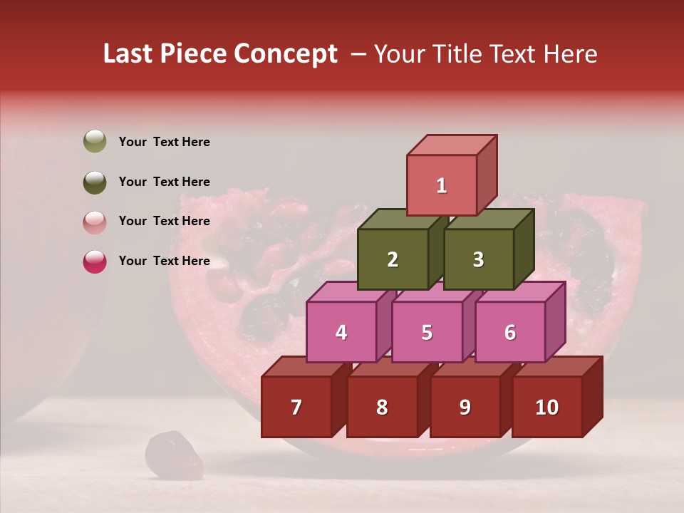 Slice Healthy Pink PowerPoint Template