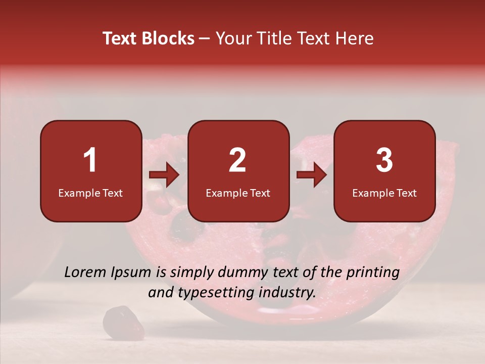 Slice Healthy Pink PowerPoint Template