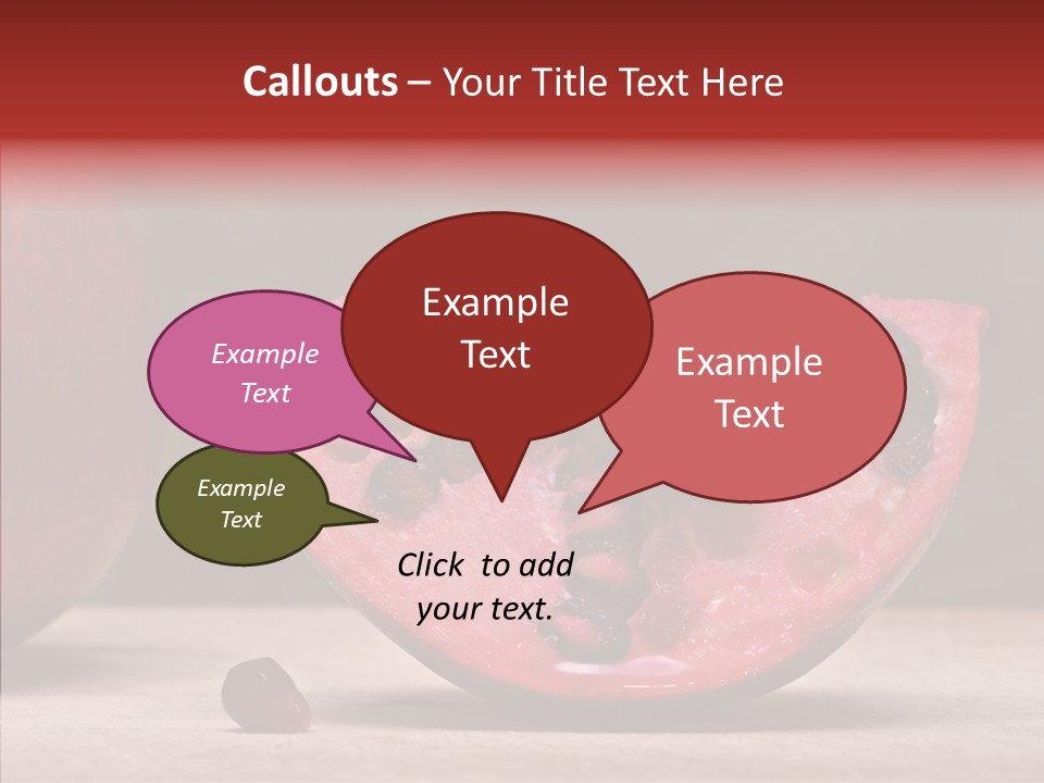 Slice Healthy Pink PowerPoint Template